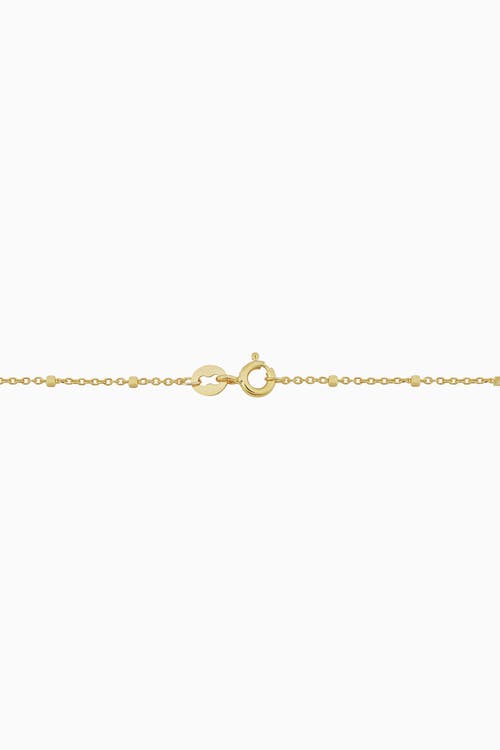 Oradina 14k Yellow Gold Flutter By Anklet In Yellow Gold