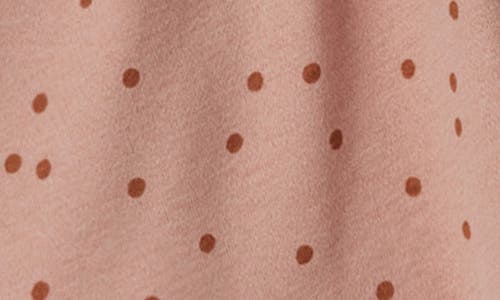 Shop Quincy Mae Polka Dot Smocked Organic Cotton Dress In Rose Polka Dot