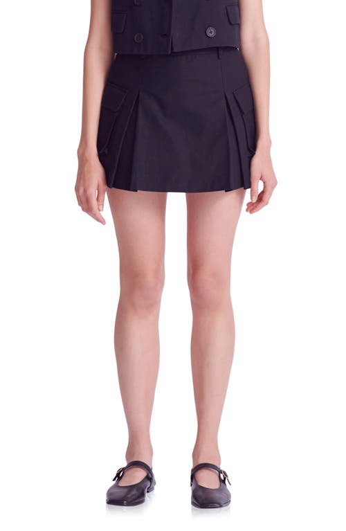 English Factory Cargo Flap Patch Pocket Miniskort Black at Nordstrom,