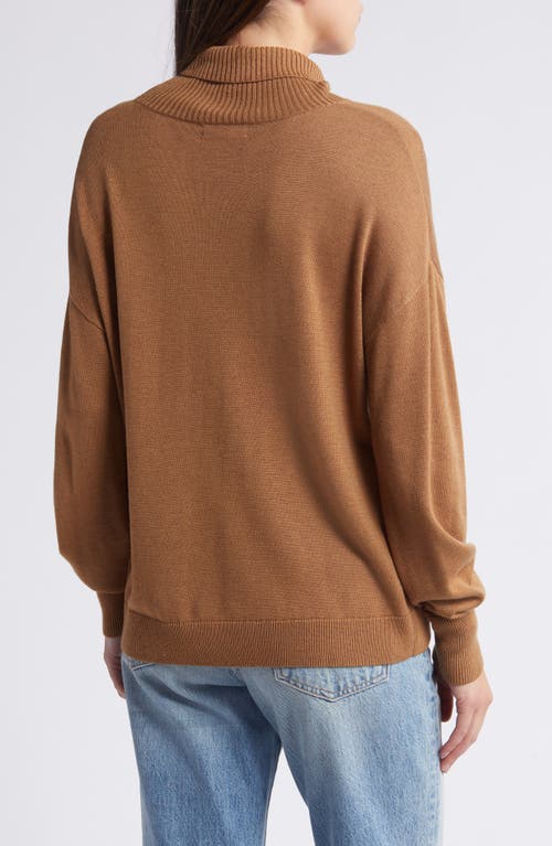 Shop Treasure & Bond Turtleneck Sweater In Brown Bear