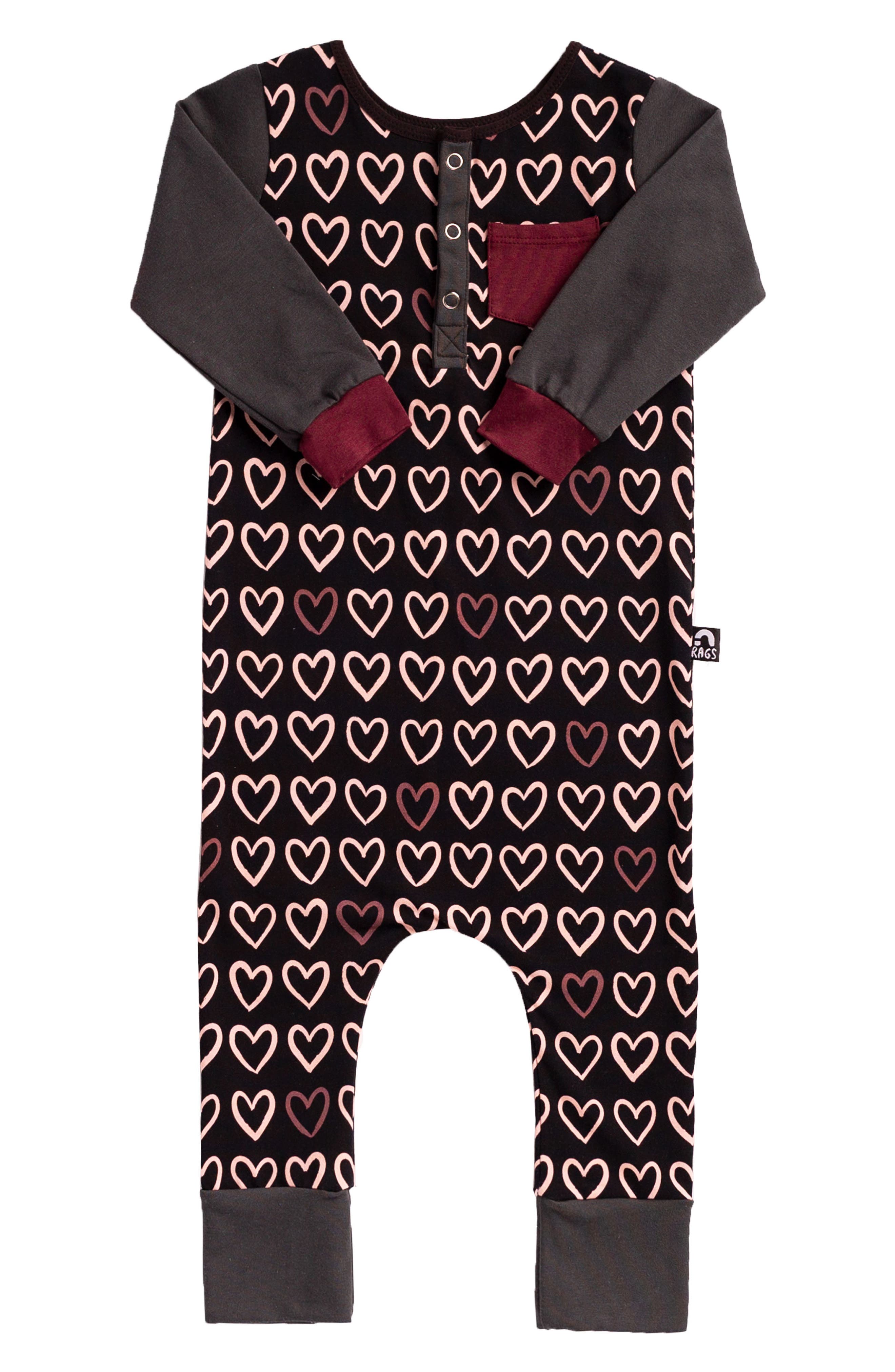 heart romper baby