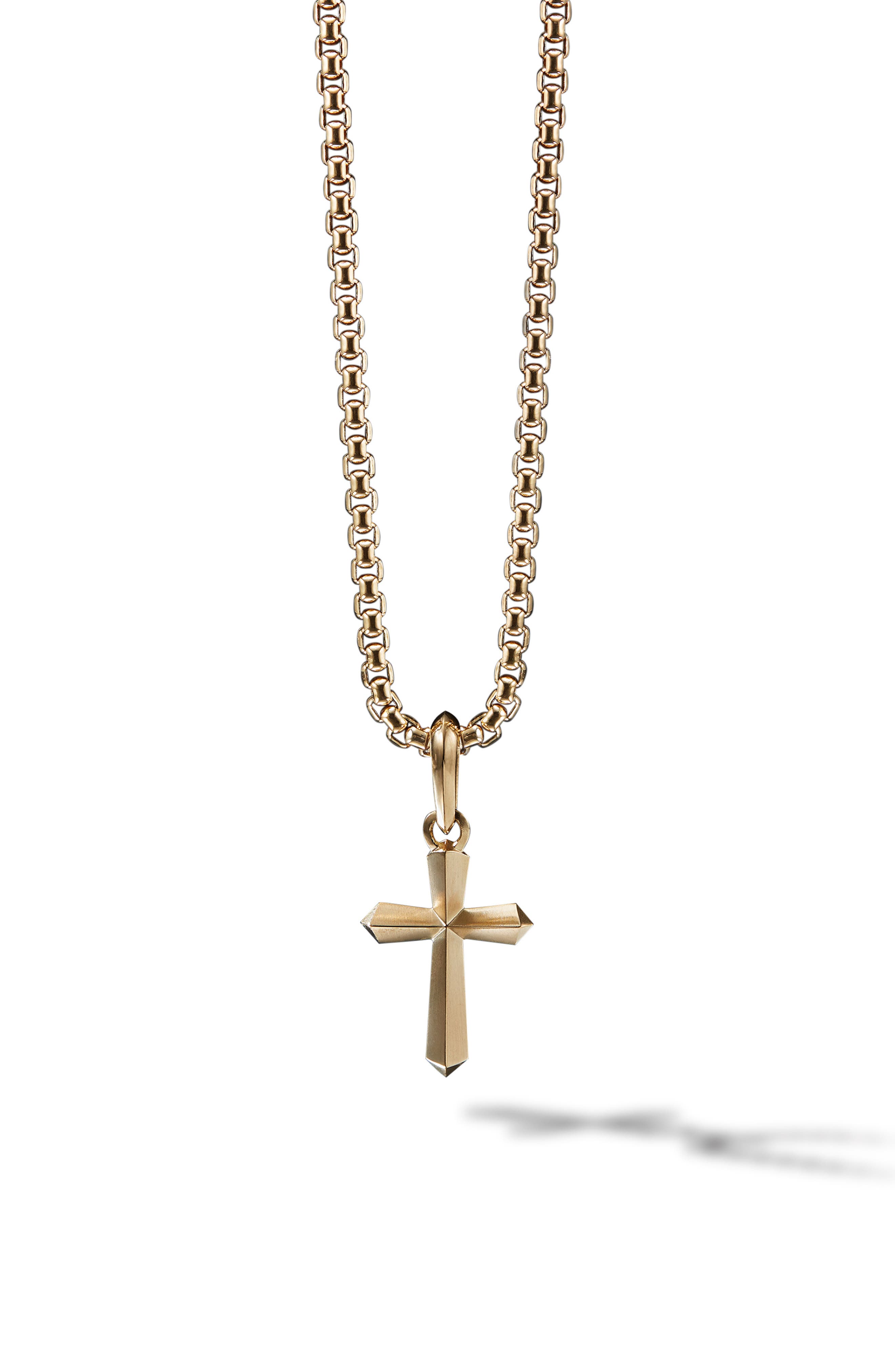 18kt gold cross