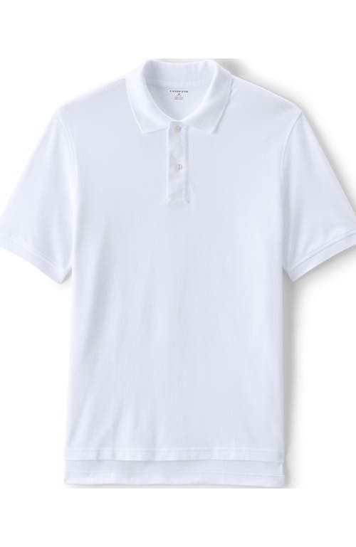 LANDS' END LANDS' END SCHOOL UNIFORM YOUNG  SHORT SLEEVE MESH POLO SHIRT 