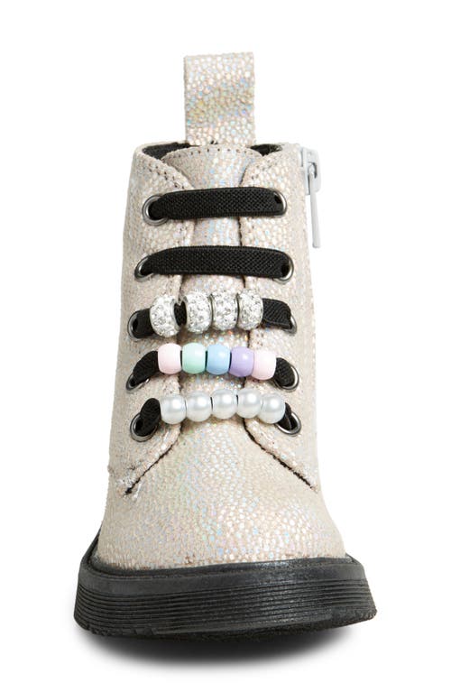 Shop Tucker + Tate Kids' Paislee Charm Lug Boot In Silver Iridescent