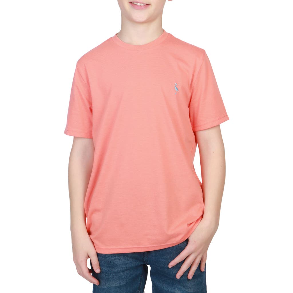 Tailorbyrd Kids' Mélange Knit T-shirt In Pink