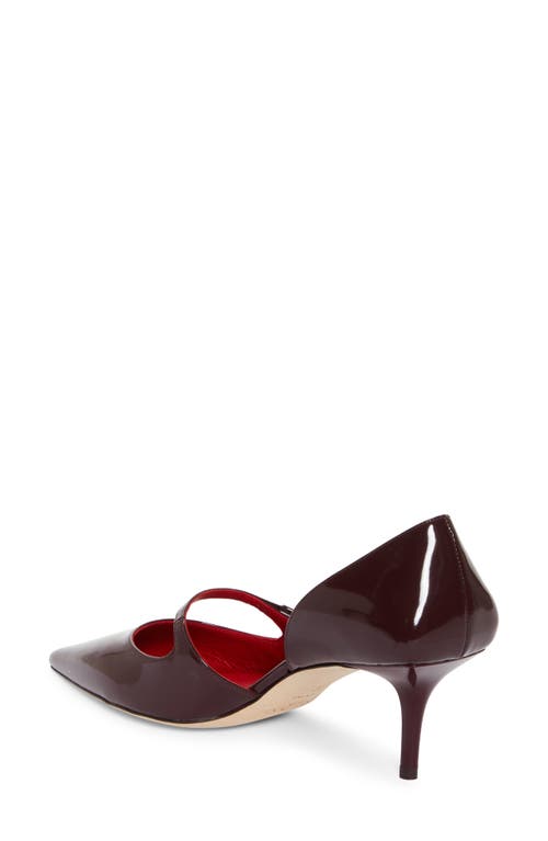 Jimmy Choo Carolyn Pointed Toe D'orsay Pump In Garnet/red