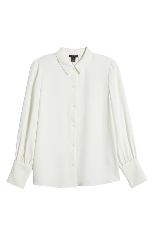 halogen(r) Long Sleeve Button-Up Shirt in New Ivory