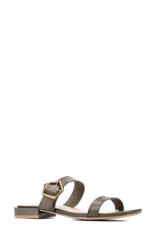Shop New York And Company Helga Sandal In Olive