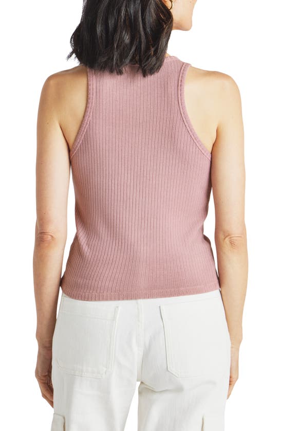 Shop Splendid Rib Crop Tank In Lotus