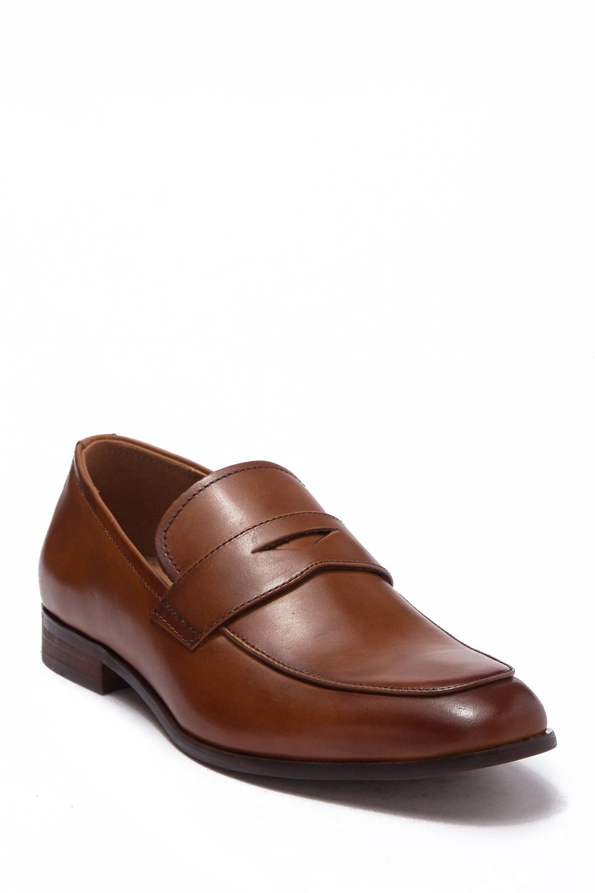 leather penny loafer