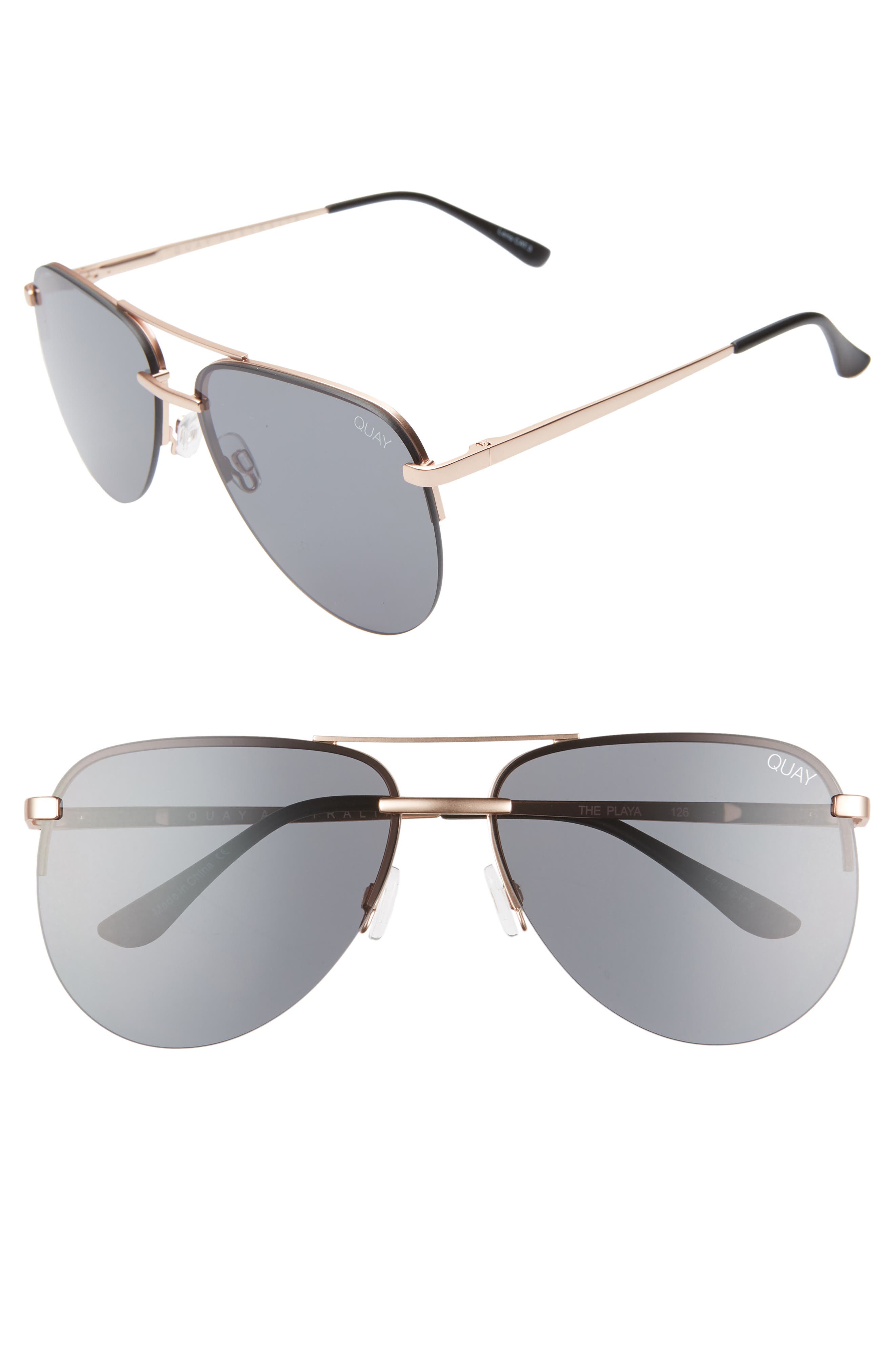 Quay Australia x JLO The Playa 54mm Aviator Sunglasses Nordstrom
