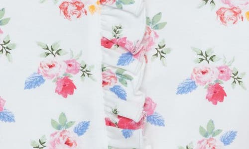 Shop Little Me Floral Cotton Footie & Headband Set