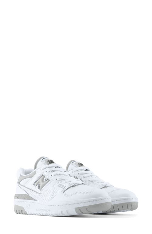 Shop New Balance 550 Basketball Sneaker In White/raincloud