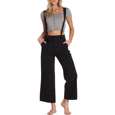 Billabong Strap Up Jumpsuit, Black