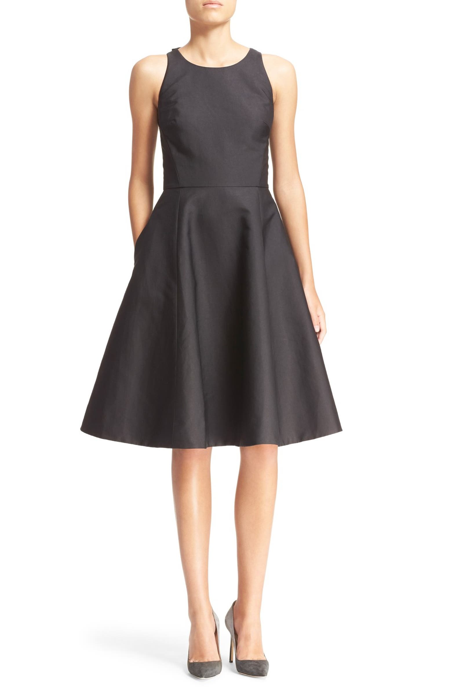 kate spade new york bow back fit & flare dress | Nordstrom