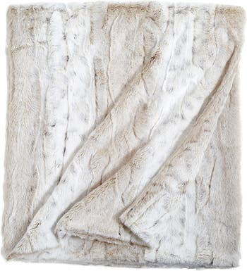 Peri Home Faux Fur Throw Blanket | Nordstrom
