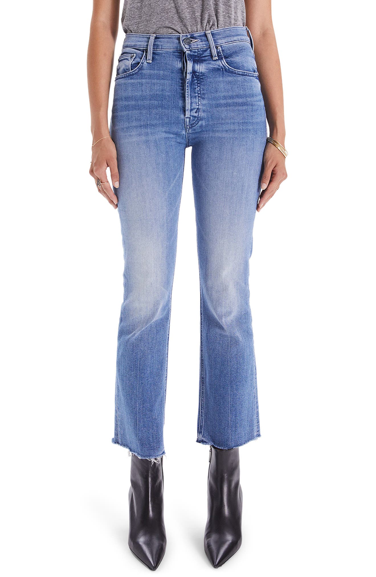 MOTHER The Tripper High Waist Fray Hem 