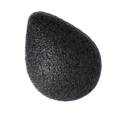 Pursonic Natural Charcoal Konjac Sponge In Black