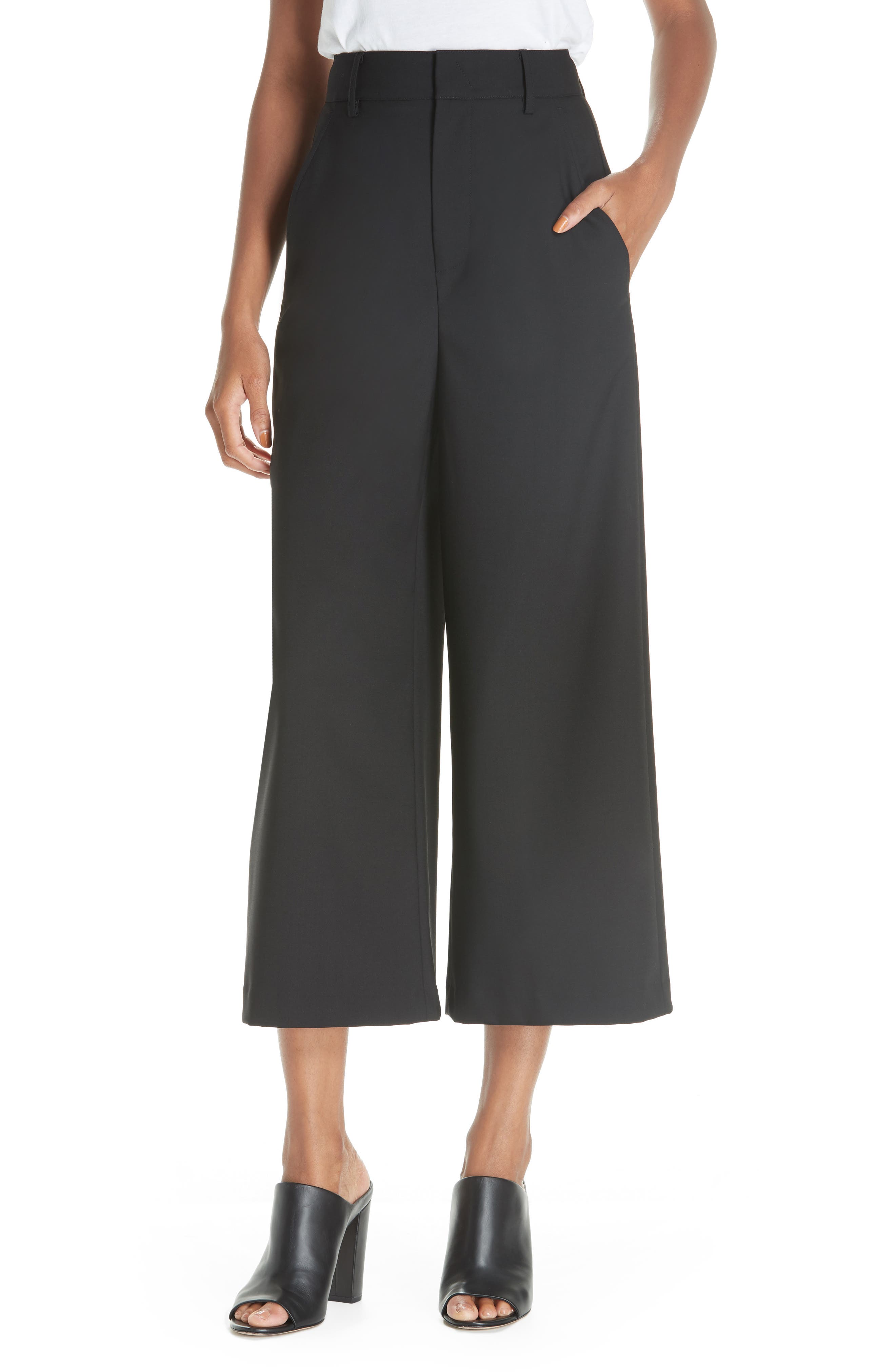 vince high waist wide leg pants