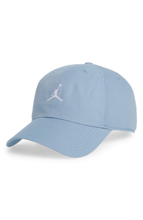 Jordan Club Adjustable Unstructured Hat In Blue Grey/white