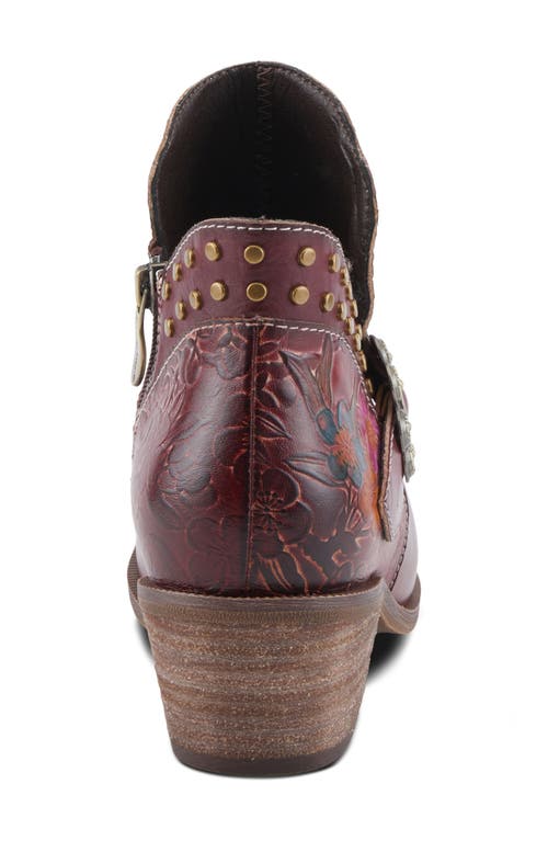 Shop L'artiste By Spring Step Daintylady Bootie In Bordeaux Multi