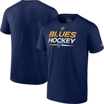 FANATICS Men's Fanatics Branded Navy St. Louis Blues Authentic Pro Long  Sleeve T-Shirt