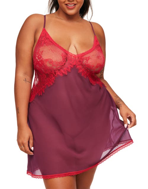 Shop Adore Me Raquel Slip Lingerie In Dark Red