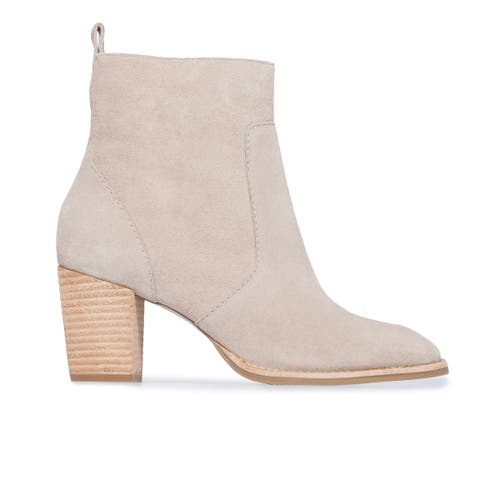 Shop Bernardo Footwear Norwich Heeled Ankle Bootie In Clay