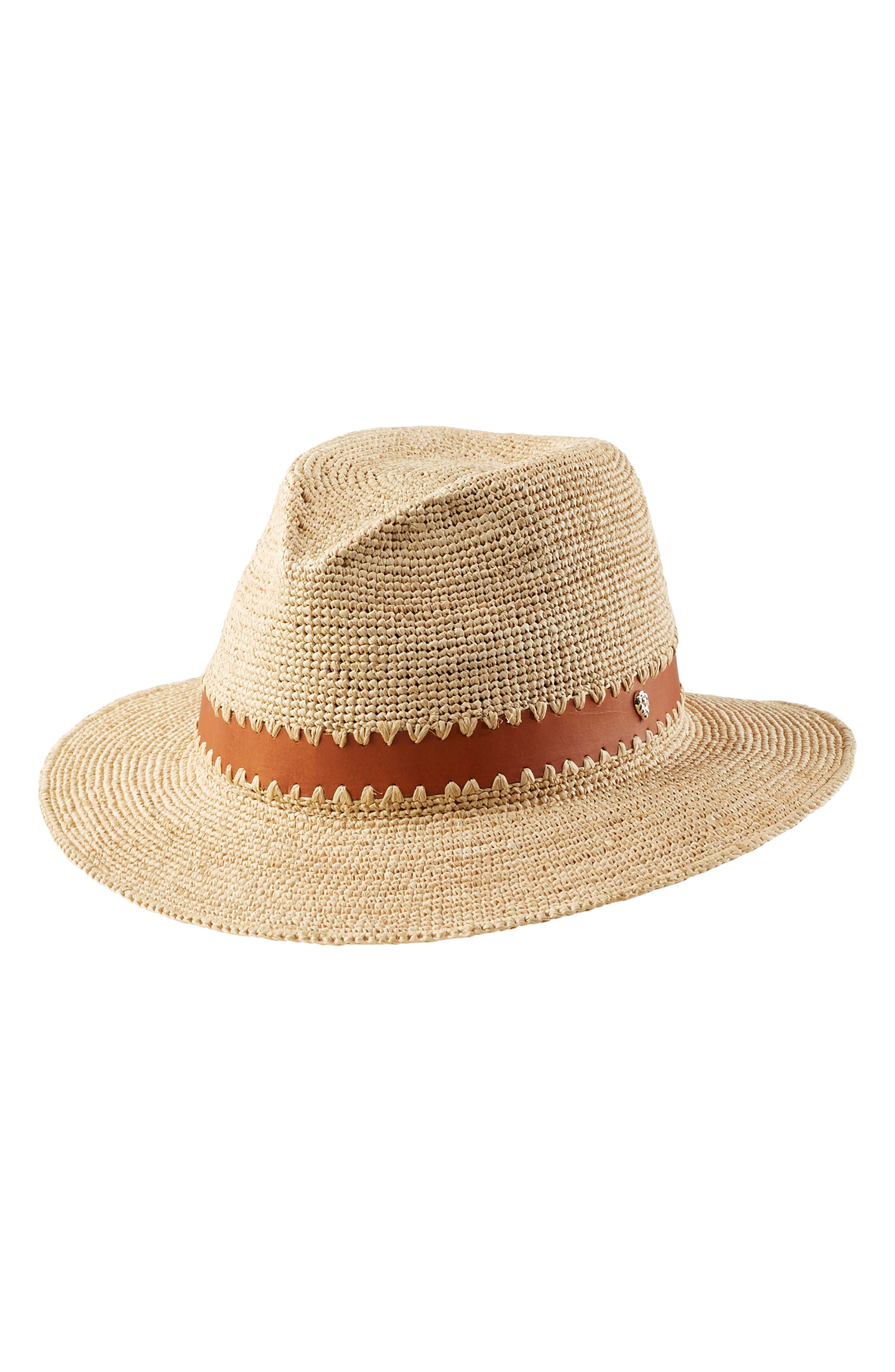 Helen Kaminski Woven Raffia Fedora  Nordstrom
