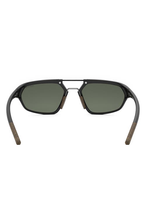 Tag Heuer Line 55mm Polarized Geometric Sunglasses In Green