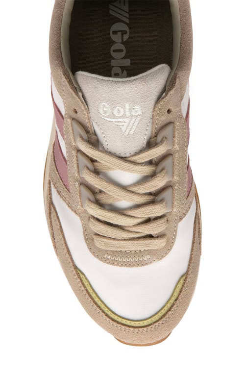 Gola Chicago Sneaker In Off White/grey/dusty Rose