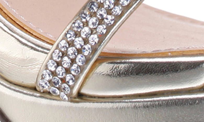 NINA NINA STEVEN EMBELLISHED PLATFORM SANDAL