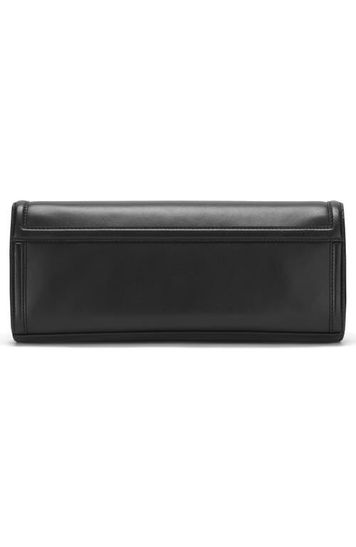 Shop Demellier Paris Leather Clutch In Black