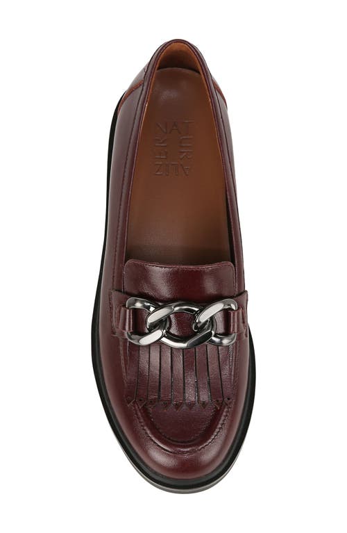 Naturalizer Paris Kiltie Bit Platform Loafer In Wine