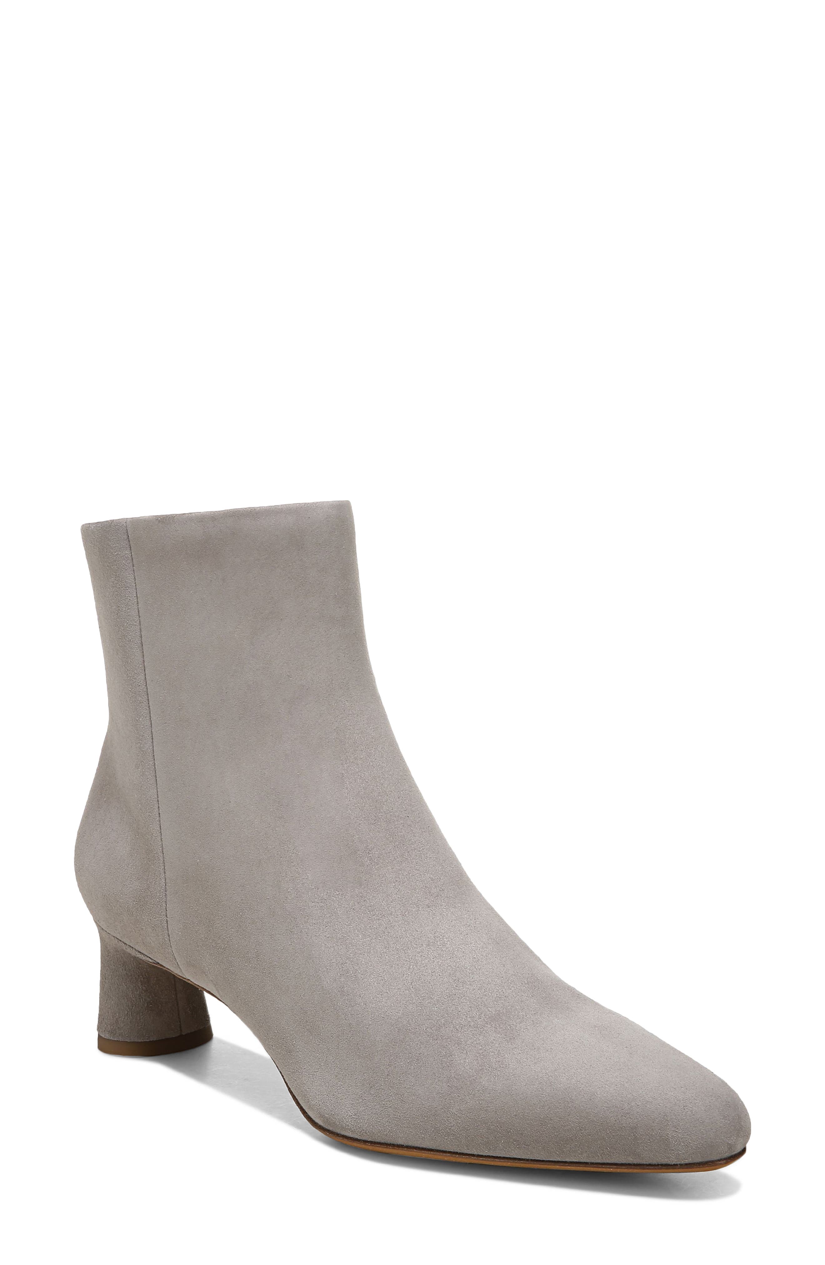 gray ankle boots