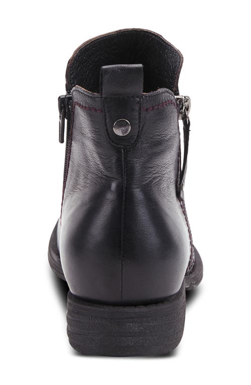 Shop Spring Step Oziel Bootie In Black Leather