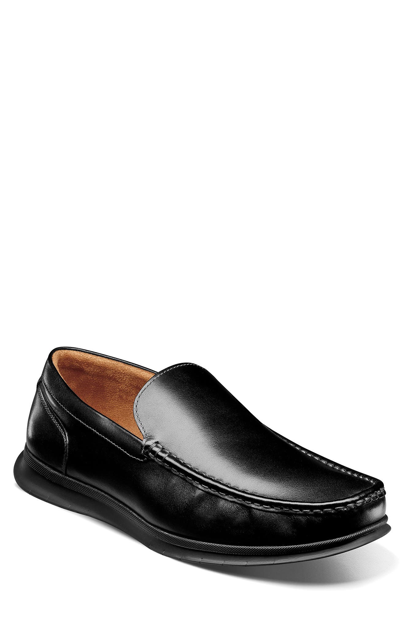 black cloth loafers