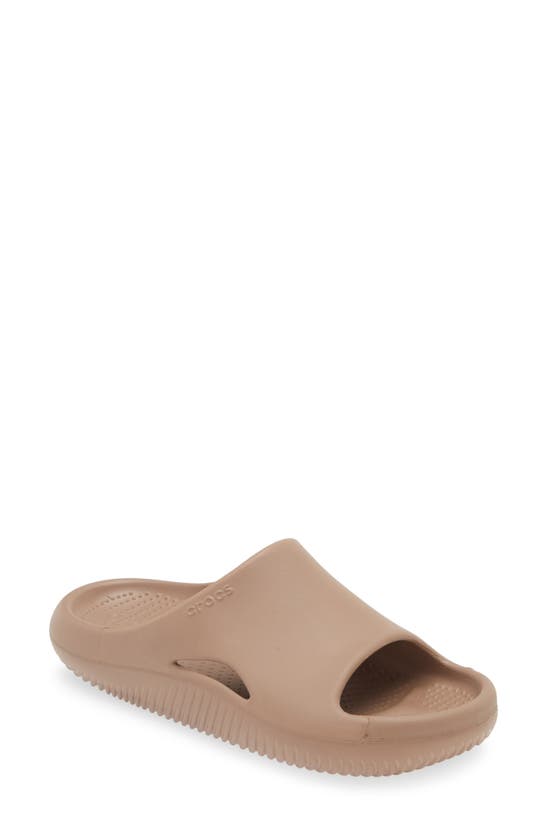 Shop Crocs Mellow Slide Sandal In Latte