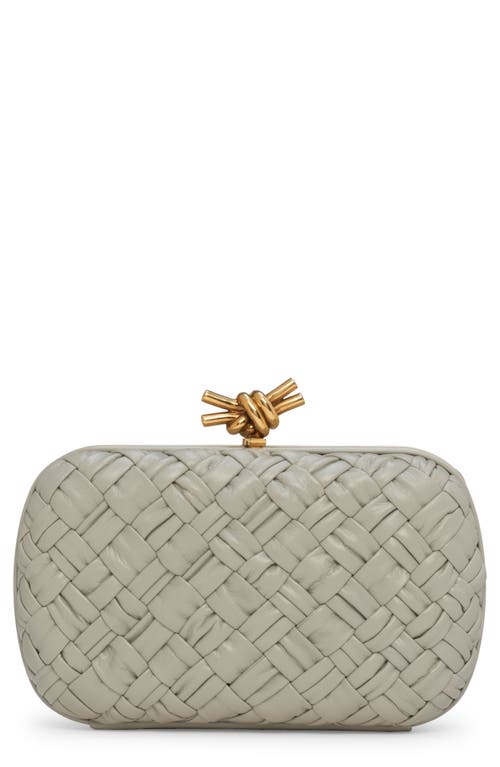 Bottega Veneta Knot Intreccio Leather Minaudière in 1557 Agate Grey-Muse Br at Nordstrom