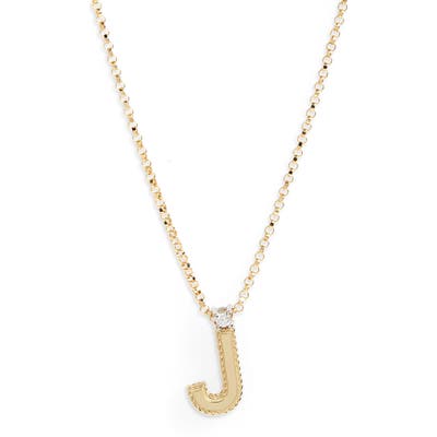 Roberto Coin Diamond Princess Letter Pendant Necklace