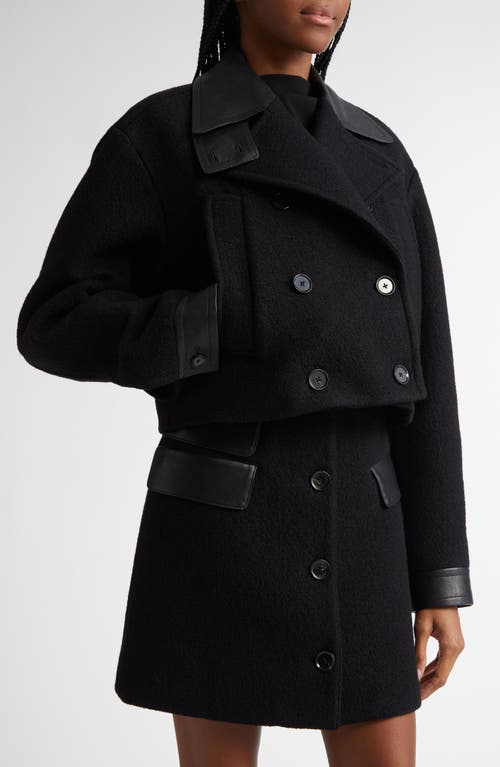 Proenza Schouler Alexis Asymmetric Ruched Double Crepe Top In Black