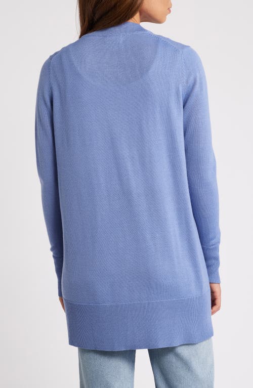 Shop Caslonr Caslon(r) Everyday Open Front Cardigan In Blue Colony