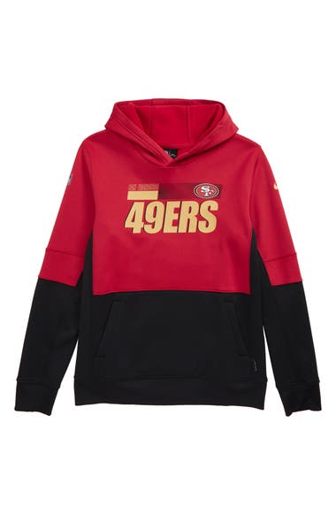 Nike Dri Fit Therma Nfl Logo San Francisco 49ers Hoodie Big Boy Nordstrom