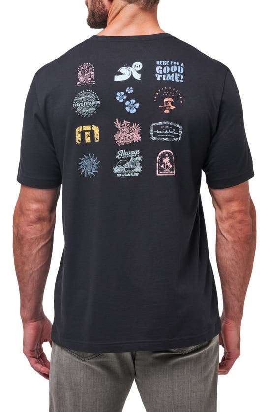 Shop Travismathew Trenched Graphic T-shirt In Black