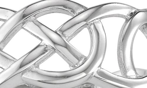 Fzn Sterling Silver Band Ring In Silver