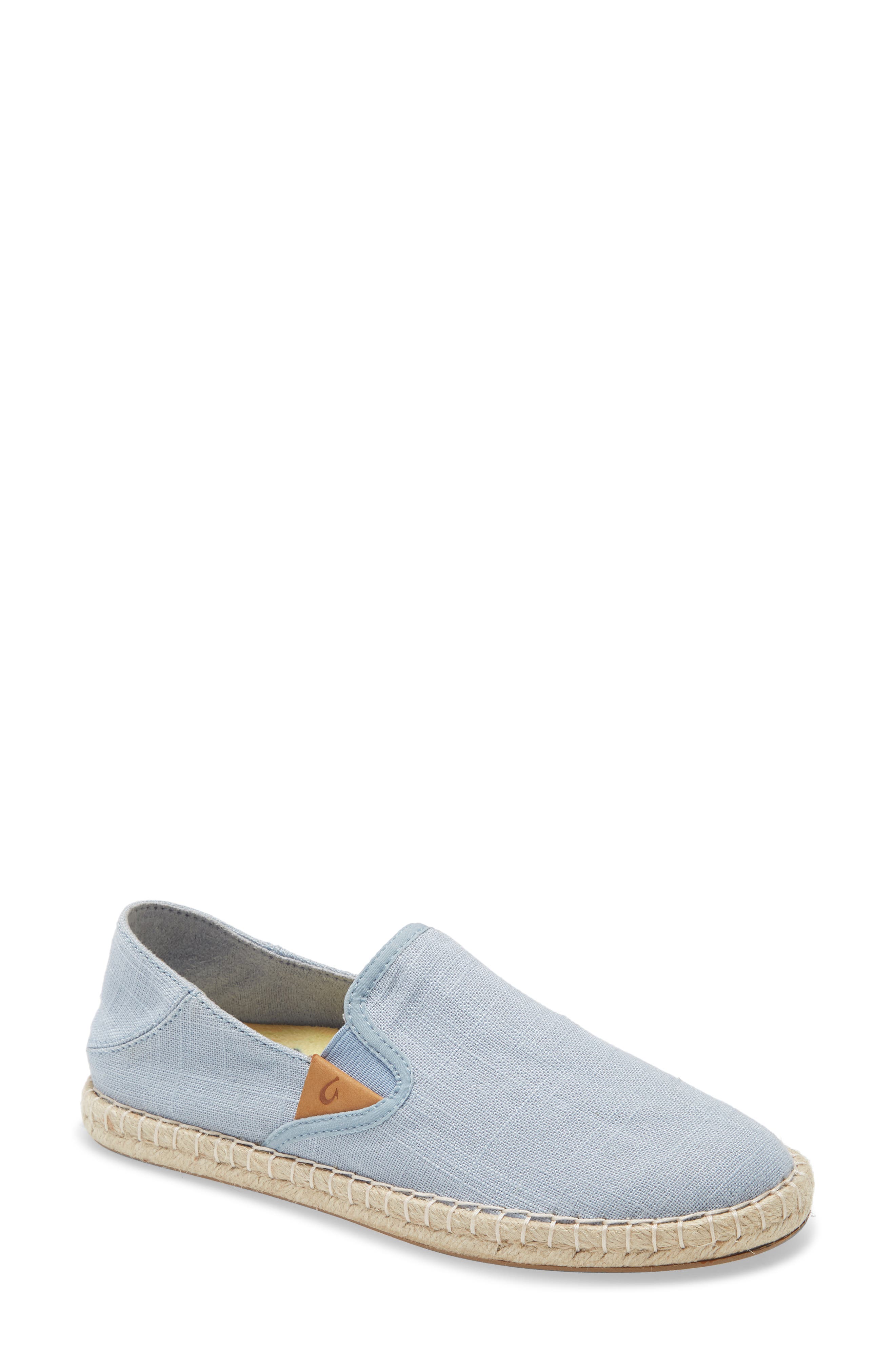 light blue espadrilles