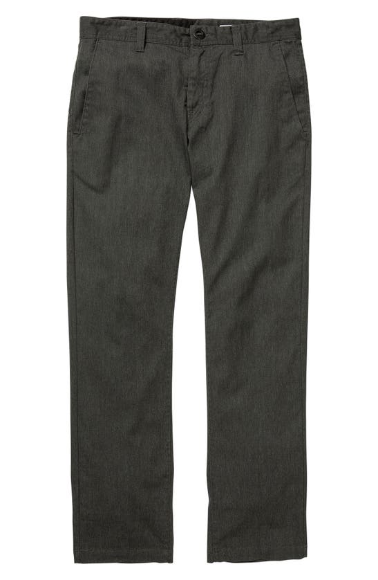 Volcom Frickin Modern Stretch Pants In Charcoal