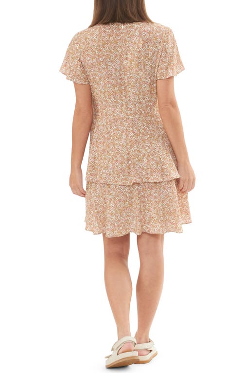 RIPE MATERNITY RIPE MATERNITY BROOK FLORAL LAYERED MATERNITY/NURSING DRESS 