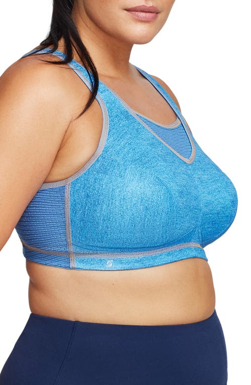 Shop Glamorise No-bounce Camisole Elite Sports Bra In Light Denim