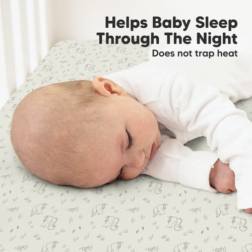 Keababies Soothe Fitted Crib Sheet In Pine Grove